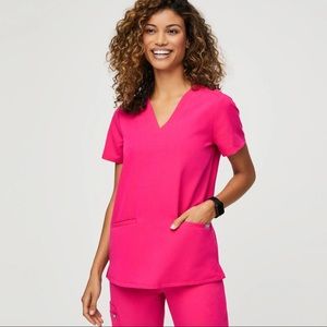 FIGS Shocking Pink Scrubs NWT